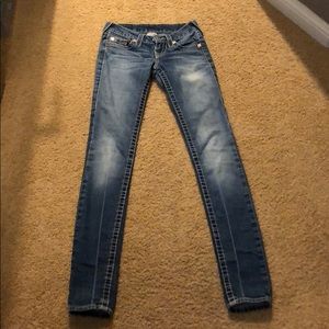 True Religion Thick Stitch Skinny Jeans